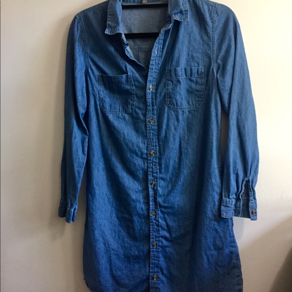 Charlotte Russe Denim Dress | Blue | S